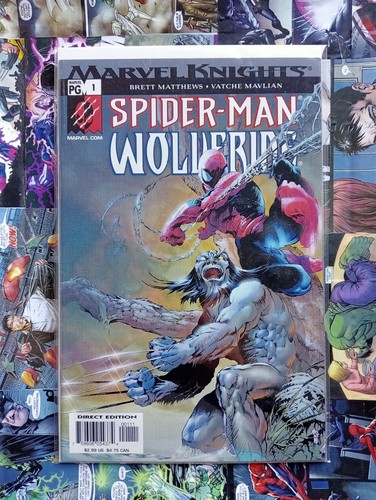 Marvel Knights: Spider-Man Wolverine #1 (2003) VATCHE MAVLIAN ART 9.0 VF/NM
