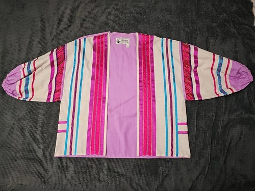 Opus 1 Designer Collection By Diana Martin Embroidered Open Jacket OS VINTAGE - Picture 2 of 15
