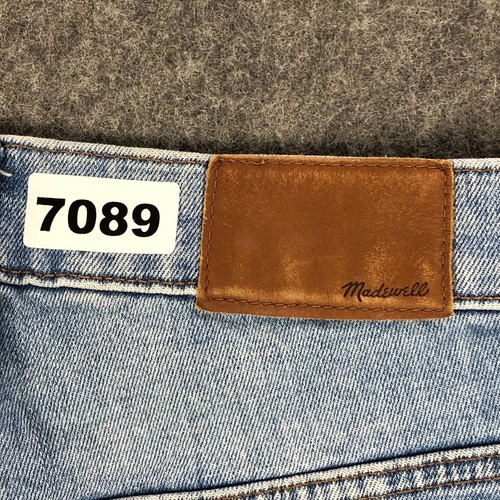 Madewell Womens Jeans 24 Blue Slim Crop Boyfriend High Rise Fray Hem Distressed - Picture 12 of 12