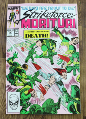 1989 Marvel Comic Strikeforce Morituri #30 VF/VF+