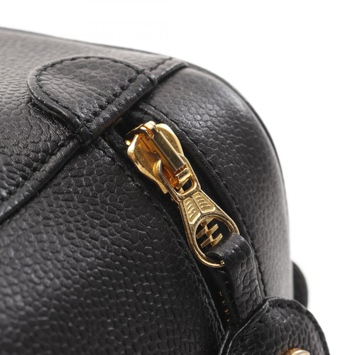 CHANEL COCO Mark Handtasche A01998 Leder Schwarz Gebraucht GHW - Bild 10 von 12