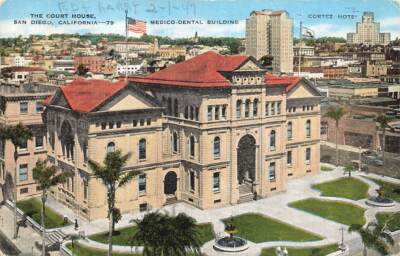 c1940 Medico Dental Building Cortez Hotel Court House  San Diego CA P431
