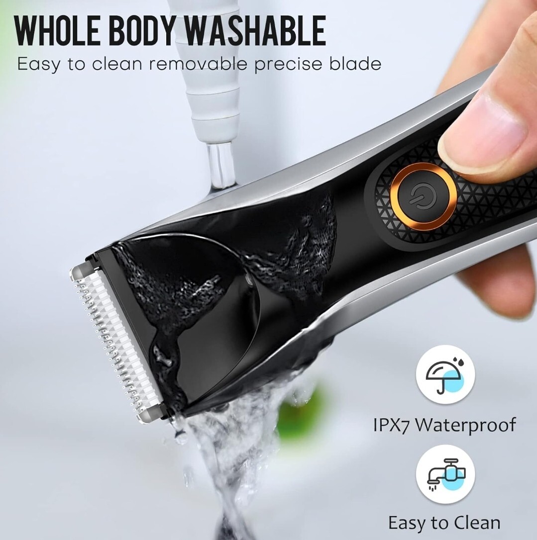 Body Hair Trimmer for Men Electric Ball Shaver Groomer Waterproof Rechargeable eBay