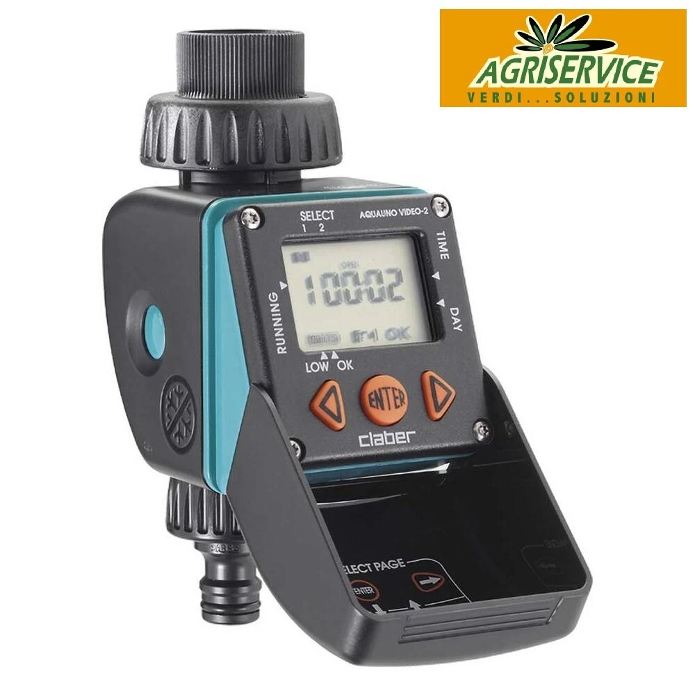 Timer Per Irrigazione Automatico Da Giardino - Programmabile A Batteria (pile Non Incluse) - Verde