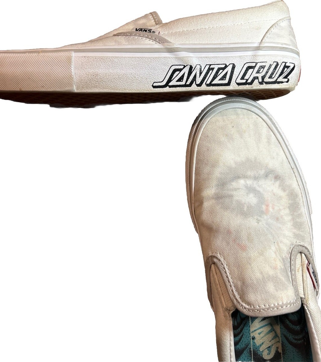 Vans Slip On Pro Tye Dye White Mens Santa Cruz Sneakers Make