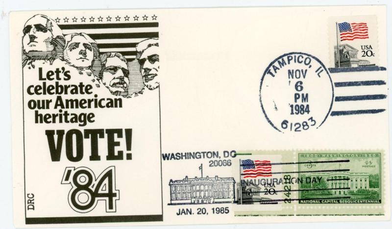 RONALD REAGAN SECOND INAUGURATION-1985-WASHNGTN D.C.-JAN/20/1985-ILLU ...