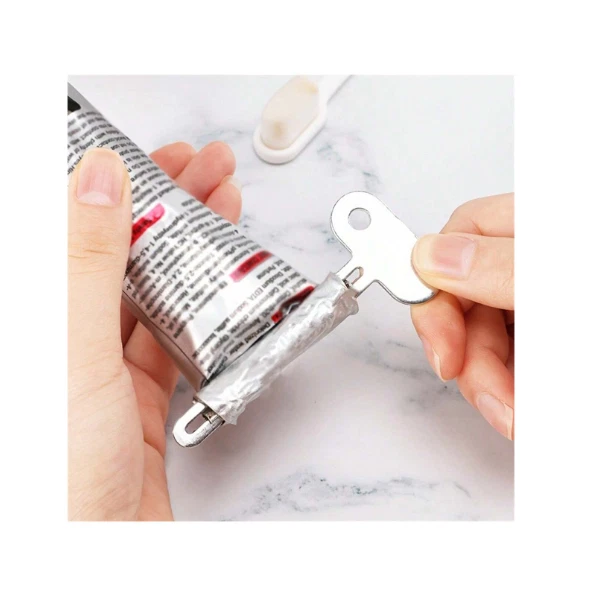 Metal Tube Toothpaste Squeezer Keys Metal Roller Hair Dye Dispenser Wringer Tool - Image 2 of 4