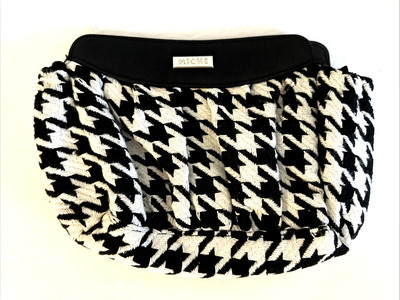 Miche Camila Bag Purse Shell Houndstooth Pattern Black White 10.5''x7.5''x3'' NEW