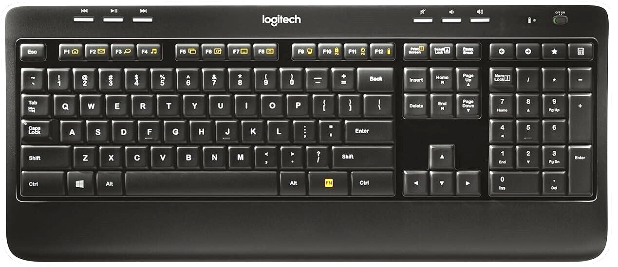 Logitech K520 Full-Size Wireless Keyboard - NO USB RECEIVER