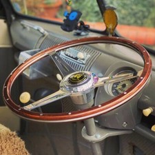 Wolfsburg Steering Wheel Wood Rim For Vw Splitscreen Vw Bus Camper 17 T2 Aac183