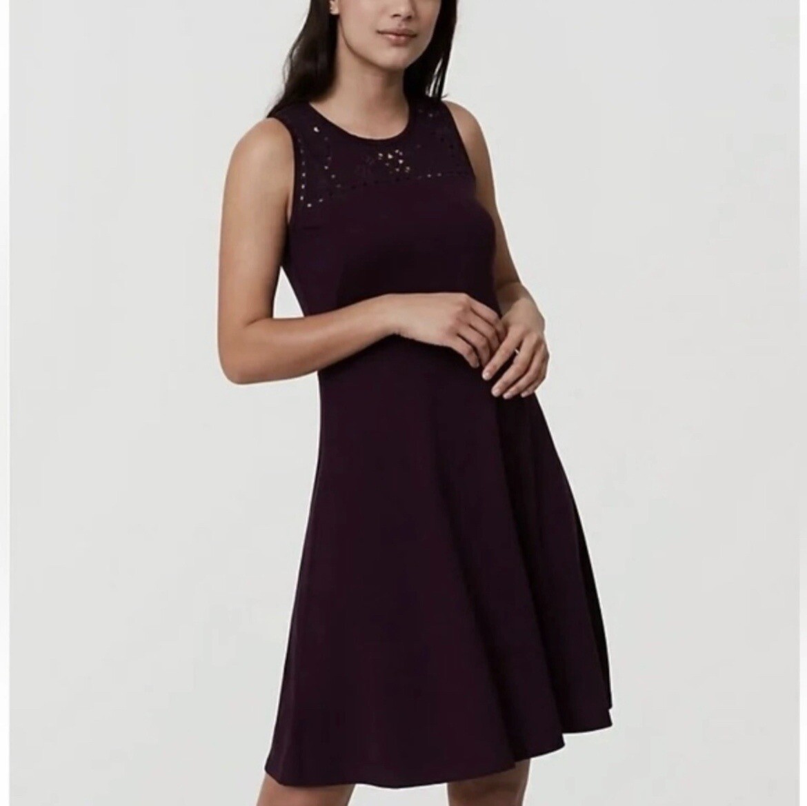 Loft Maroon Purple Women's Petite Cutout Flare Dress Size 2 Petite | eBay Loft Maroon Purple Women's Petite Cutout Flare Dress Size 2 Petite | eBay