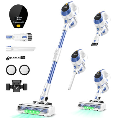 Cordless Stick Vacuum Cleaner Lightweight 600W High-Speed Silent Brushless Motor