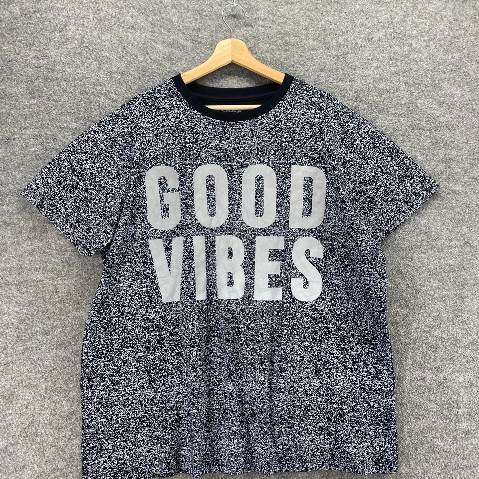 Carbon T-Shirt Men 2XL Black Geometric Crew Neck Short Sleeve Pullover Casual - Image 2 of 4