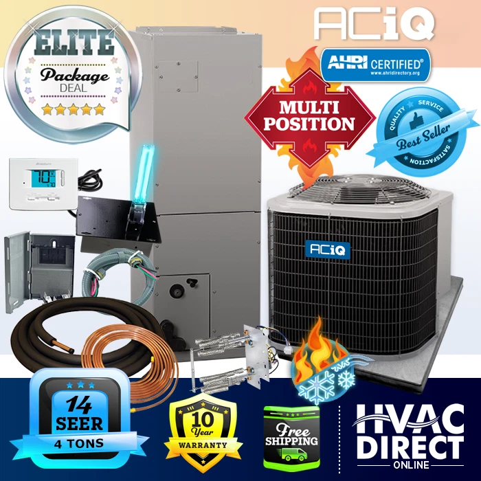 4 Ton 14 SEER ACiQ-Heil by Carrier Heat Pump System w/ Line Set Install Kit  | eBay