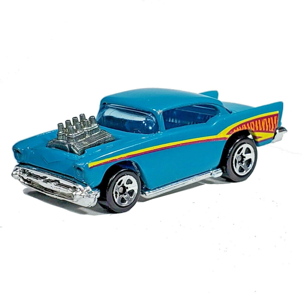 HOT WHEELS '57 Chevy Teal Car Mainline Chevrolet 1992 Malaysia