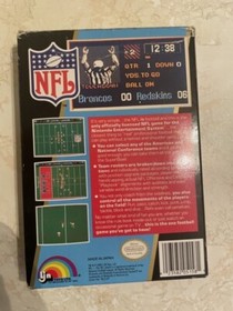 NFL National Football League (Nintendo, 1988) NES CIB COMPLETE