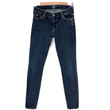 7 for all mankind Women's Dark Wash Skinny Jeans Size 27