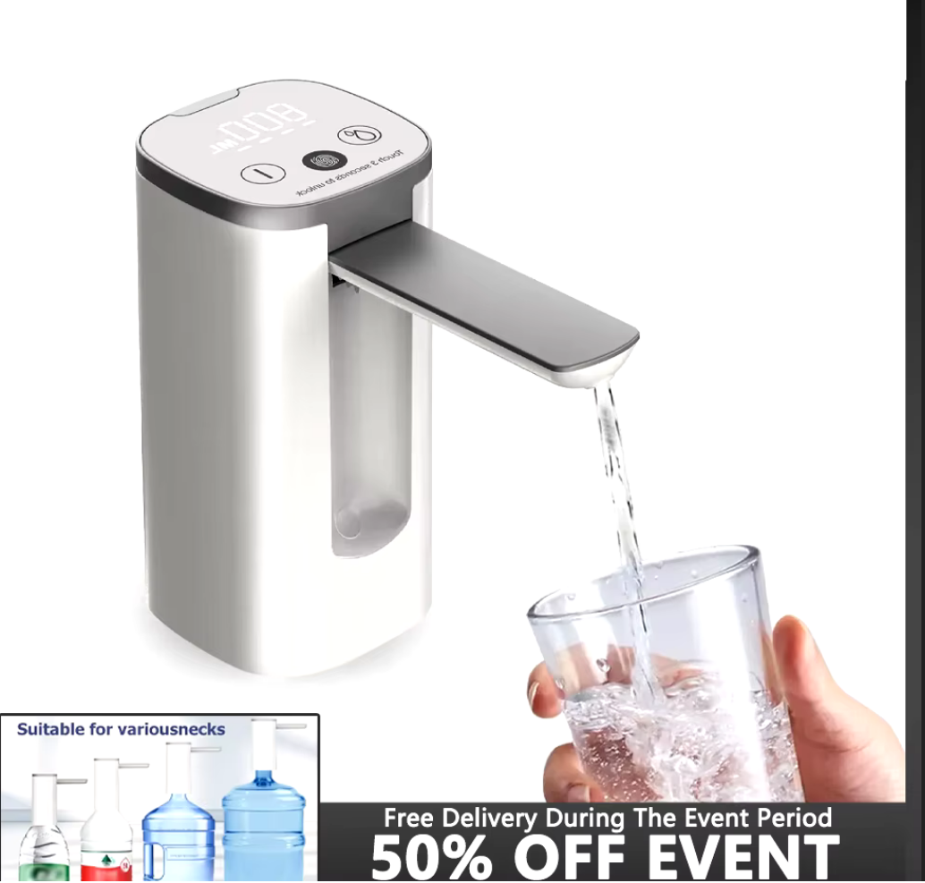 Water Bottle Switch Pump Electric Automatic Universal Jug Dispenser 5 Gallon USB