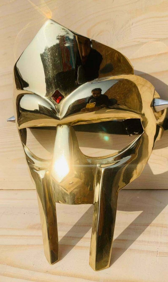 MF DOOM マスク　金属と革製 MF Doom Cosplay Mask - Steel & Leather – 3D Printing by