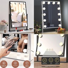 LED Hollywood Mirror Vanity Make Up Mirror with 12 Lights Dressing Table Mirror