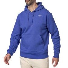 Reebok Men's Identity Fleece Hoodie Vector Blue Size Medium NEW