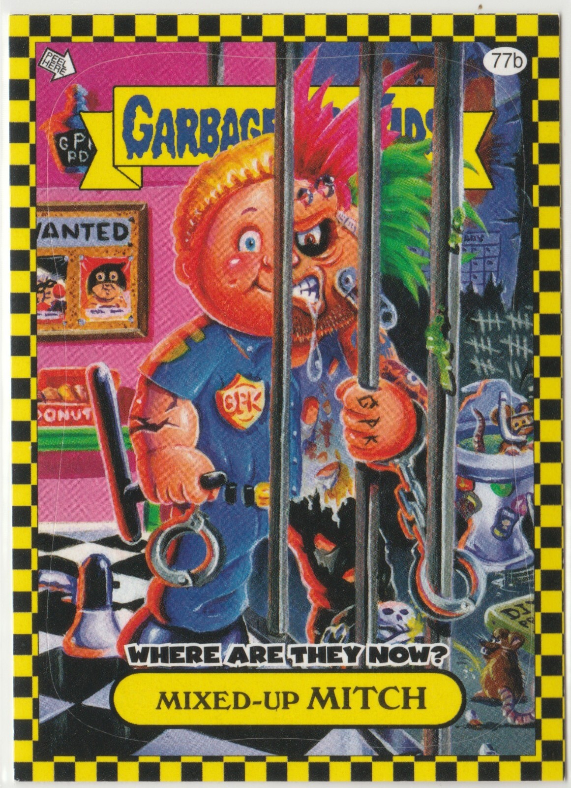 Mixed-Up Mitch 77b Garbage Pail Kids 2010 Flashback Series 1 FB1 GPK Card