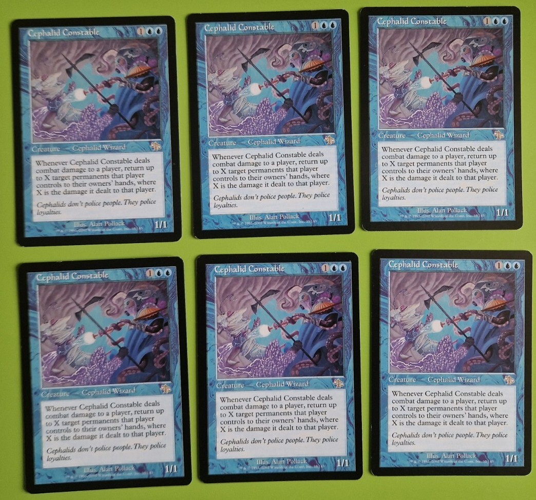  1x CEPHALID CONSTABLE Judgment,  Blue Rare, MTG