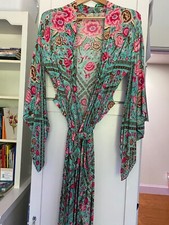 Spell  the Gypsy Collective  Babushka  Turqoiuse Kimono/Robe RARE OSFM NWOT