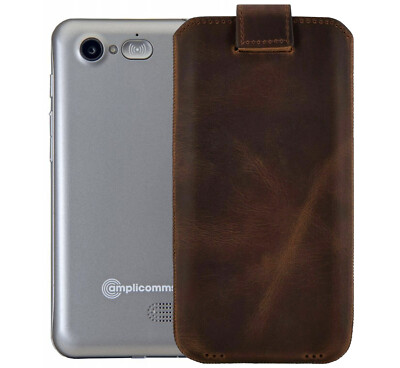 Exclusive leather sleeve mobile bag protective cover case bag for the  PowerTel M