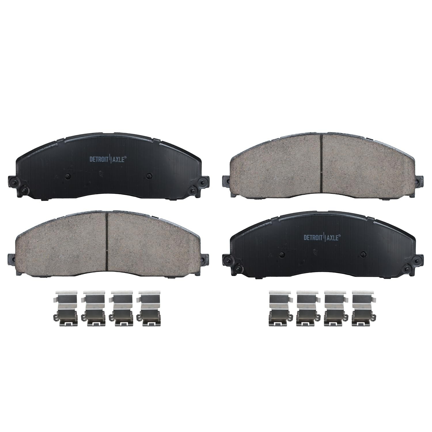 Detroit Axle 6-Piece Front Brake Kit For Ford F-250 F-350 F-450 Super Duty 8-Lug - Rotors & Pads, 14.29" Plain