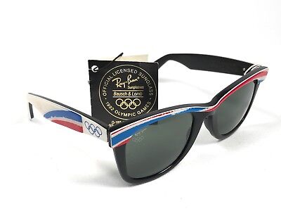 VINTAGE RAY BAN WAYFARER CLASSIC OLYMPIC ALBERTVILLE G15 '92 VINTAGE RAY BAN WAYFARER CLASSIC OLYMPIC ALBERTVILLE G15 '92