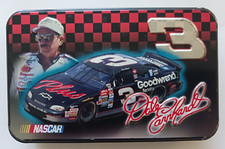 Vintage 1998 Dale Earnhardt NASCAR 3 Dual Playing Cards In Tin Box-New