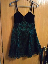 Flirtations black/teal Evening dress
