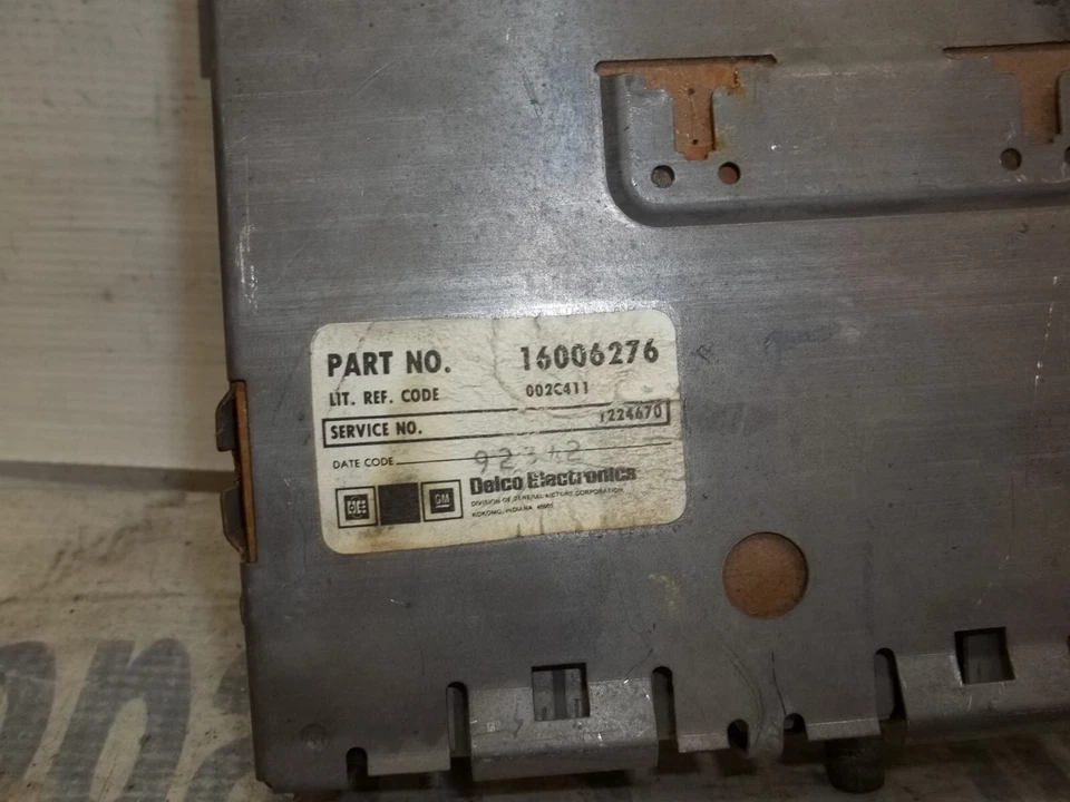 1984-1985 CADILLAC ELDORADO OEM ENGINE CONTROL MODULE ECM ECU 16006276 1224670 - Image 2 of 4