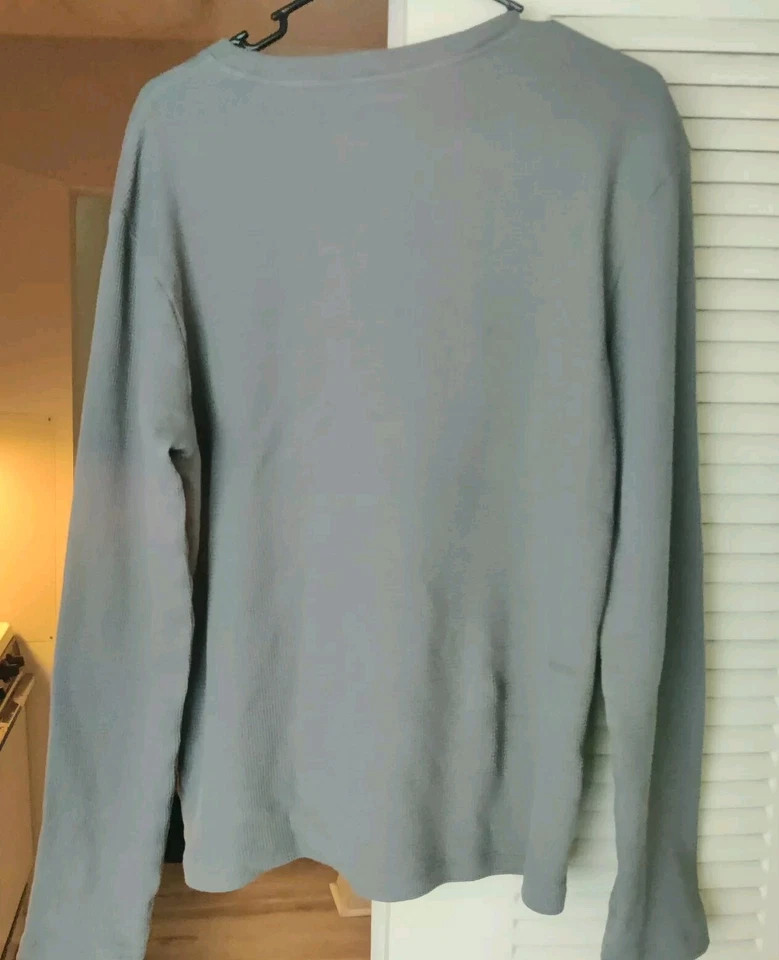 LACOSTE мужской сна носить тепловой рубашка размер средний, серый, новый без ЯРЛЫКОВ Рекомендуемая розничная цена производителя $60 - Изображение 4 из 4