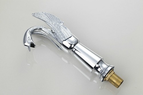 Swan Deck Mount 1 Handle Bathroom Basin Sink Vessel Faucet Mixer Waterfall Taps - Bild 41 von 45