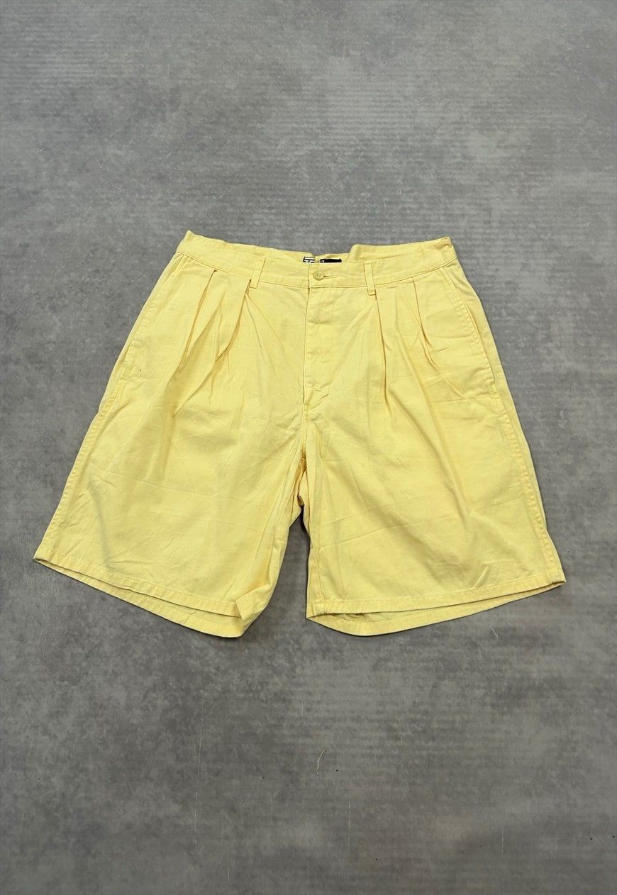 Vintage Polo Ralph Lauren Shorts Yellow Chino Shorts  Men