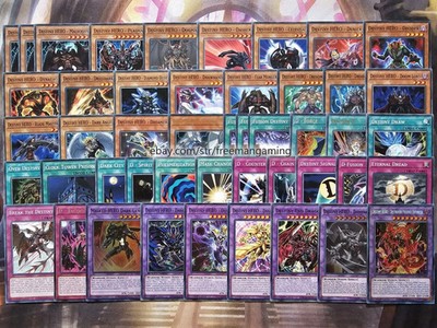 YuGiOh Competitive Aster Phoenix Destiny Hero Deck 47 Card Fusion Malici + Bonus