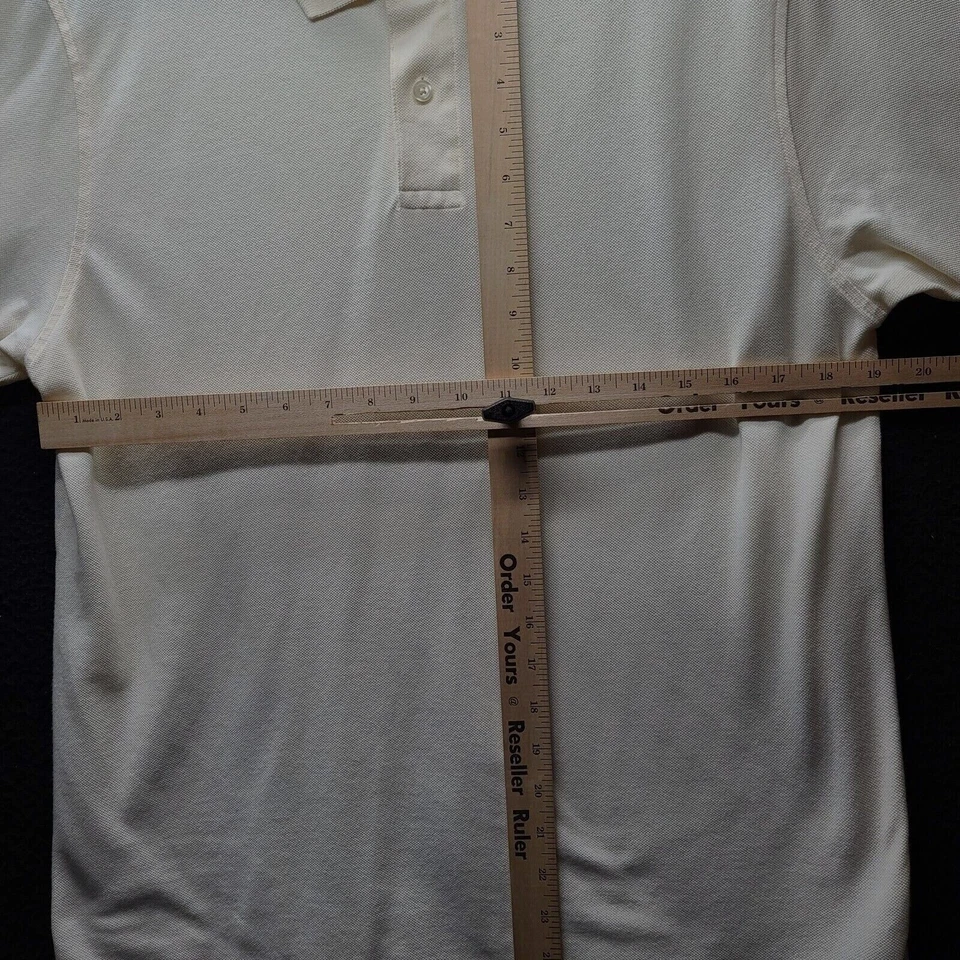 Polo Roundtree & York Gold Label para hombre con cáscara de huevo talla mediana 100 % algodón Foto 3 de 4