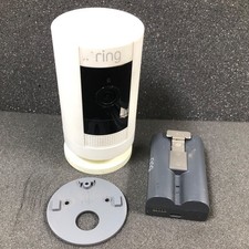 Ring Stick Up Cam Telecamera di sicurezza a batteria wireless da esterno bianca 5UM7E5