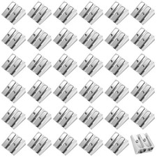 36 Pack Metal Pencil Sharpeners Double Holes Manual Pencil Sharpener Bulk Han...