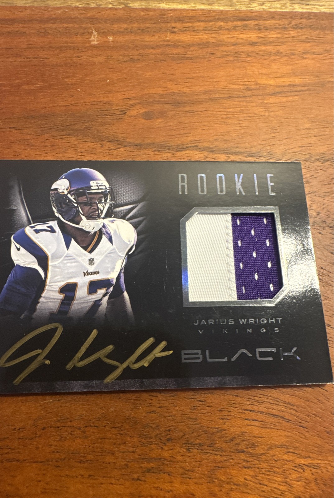 Jarius Wright Panini Limited Rookie Jumbo Jerseys #34 Prime Autograph