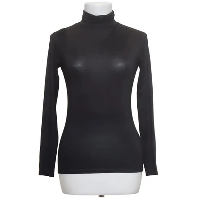 Uniqlo, pull à col roulé, taille : S, noir #a6J - Photo 1/4