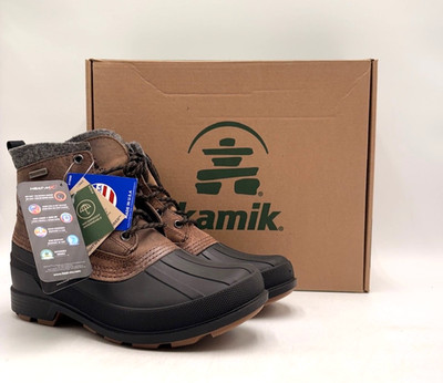 Kamik LAWRENCE M FOSSIL Men's NEW Boots Brown Multiple Sizes