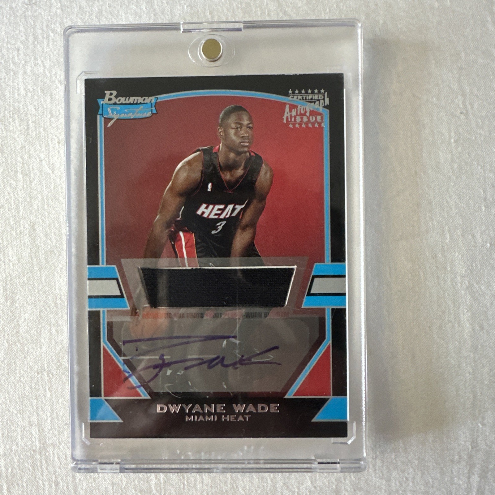 2003 BOWMAN'S SIGNATURE JERSEY AUTO RC DWYANE WADE #/1250 NM-MT PMJS