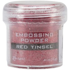 Embossing Powder Red Tinsel