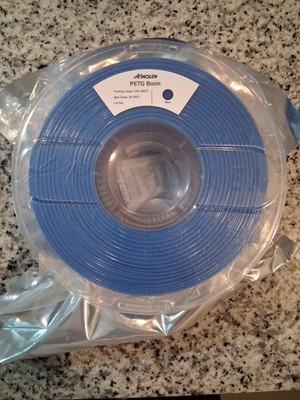 Amolen PETG Basic 3D Printer Filament 1kg 1.75mm   Blue   Strong & Reliable