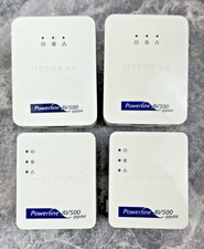 Netgear XAV5101  XAV5001 Nano Powerline AV500 Ethernet Network Adapter LOT OF 4