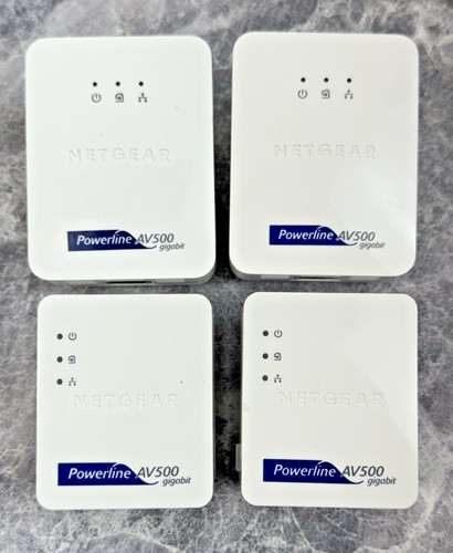 Netgear XAV5101 & XAV5001 Nano Powerline AV500 Ethernet Network Adapter LOT OF 4