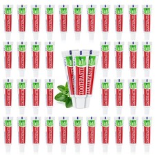 60 Tubes Travel Size Toothpaste in Bulk, Disposable Mini Mint Compact Small P...